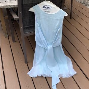 Light blue flows dress. PRETTY FLOWY DRESS